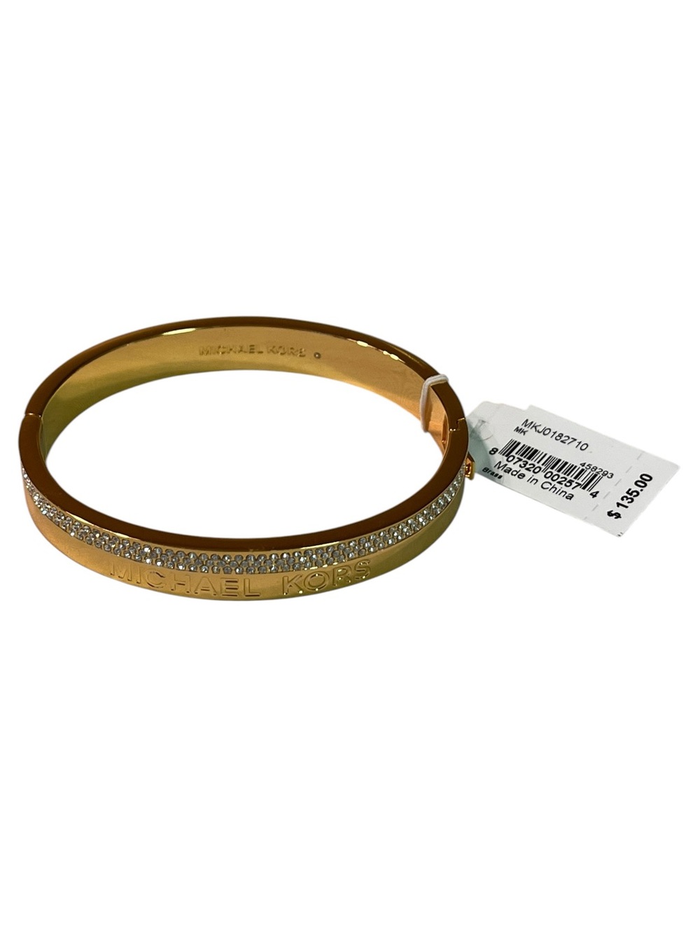 Michael Kors Gold-tone Crystal Accent Bangle Bracelet
New. Retails $135 USD